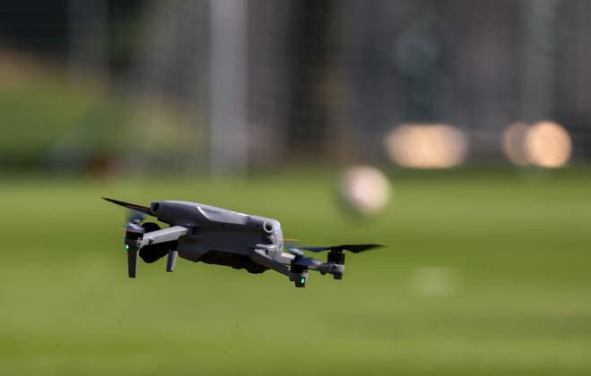 August 4, 2026, Germany, Grassau, Bundesliga, 2026–2027 season, VfB Stuttgart training camp, VfB drone