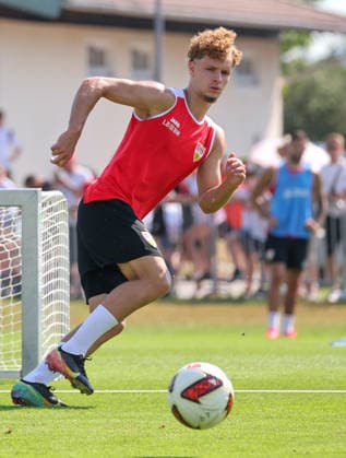 August 4, 2026, Germany, Grassau, Bundesliga, 2026–2027 season, VfB Stuttgart training camp, Lazar Jovanovic