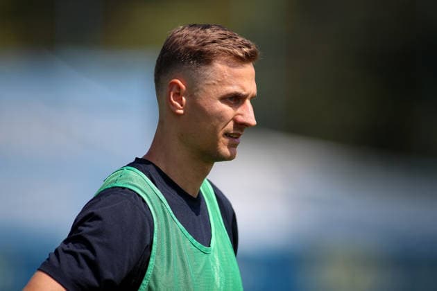 Soccer, Men s, Bavarian Regional League, 2026–2027 Season, TSV 1860 Munich, Training: Dennis Dressel, TSV 1860 Munich Captain, Portrait, Side Profile