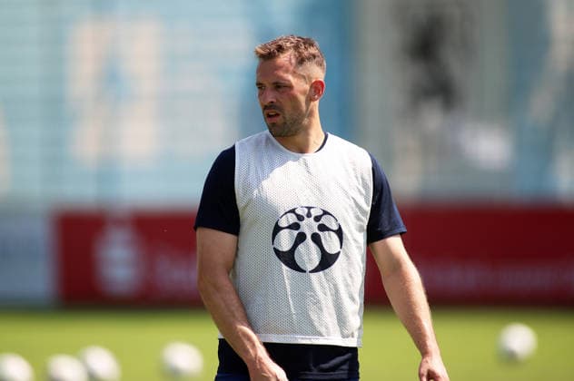 Soccer, Men s, Bavarian Regional League, 2026–2027 Season, TSV 1860 Munich, Training: Felix Weber of TSV 1860 Munich standing in a training jersey, head and upper body