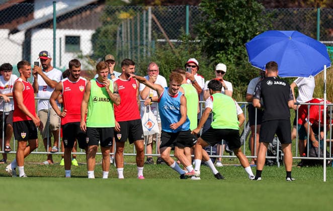 August 4, 2026, Germany, Grassau, Bundesliga, 2026–2027 season, VfB Stuttgart training camp, Lazar Jovanovic