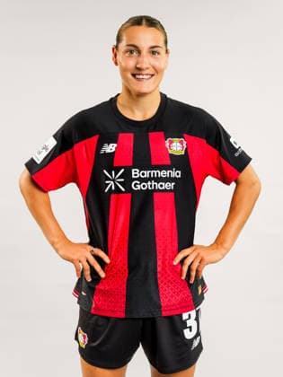 Carlotta Wamser; Bayer 04 Leverkusen; 1.BL Frauen, Porträttermin 2026 2027, Carlotta Wamser; Bayer 04 Leverkusen; 1.BL Women, portrait appointment 2026 2027, Leverkusen BayArena NRW Germany