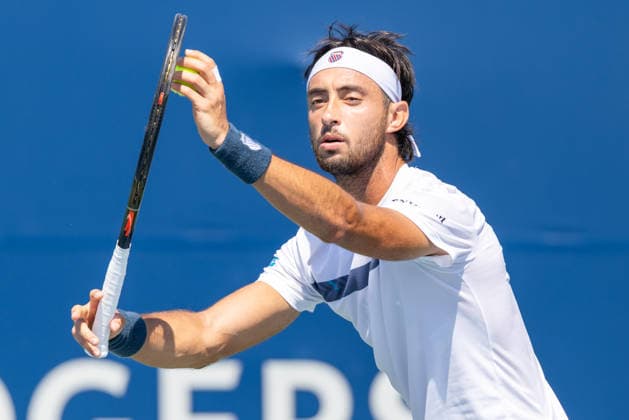 August 4, 2026, Montreal, Quebec, Canada: THIAGO AUGUSTIN TIRANTE from Argentina in match against Duncan Chan from Canada in first round at Canadian Open at IGA stadium in Montreal, Quebec, Canada on 2026-08-04 Montreal Canada - ZUMAl189 20260804_zsp_l189_006 Copyright: xYannickxLegarex