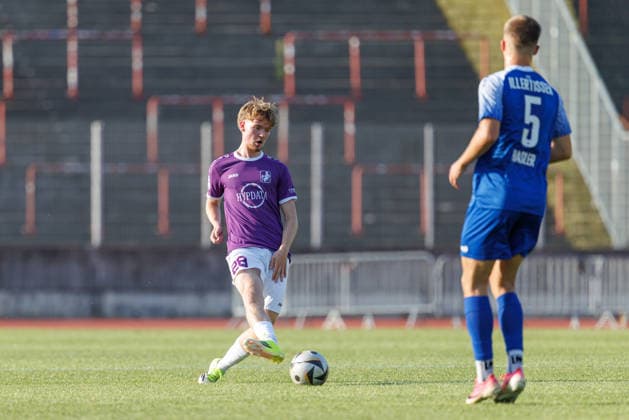 Tristan Eschweiler, 28, TSV Schwaben Augsburg, during the match between TSV Schwaben Augsburg and FV Illertissen, soccer, men s, Toto Cup, 2026–2027, Matchday 1 on August 4, 2026, in Augsburg, Rosenaustadion, Bavaria, Germany