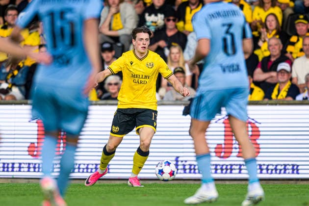 August 4, 2026: Elliot Stroud of Mjällby during the Champions League soccer qualifying match between Mjällby and Slovan Bratislava on August 4, 2026 in Hällevik. Photo by Christoffer Borg Mattisson, BILDBYRAN COP 261 CB0545 soccer football fotball UEFA Champions League Champions League Mjällby Slovan Bratislava bbeng  Copyright: CHRISTOFFERxBORGxMATTISSON BB260804CB081