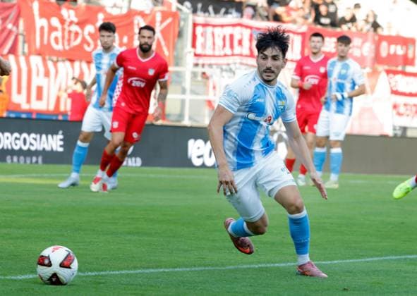 CFC vs. FSV Zwickau, August 4, 2026, Chemnitz, eins Stadium on Gellertstrasse, Sports, Soccer, Northeast Regional League 2026–2027, Matchday 3, CFC, CFC vs. FSV Zwickau Goal for CFC by Domenico Alberico, Chemnitz, Saxony, Germany