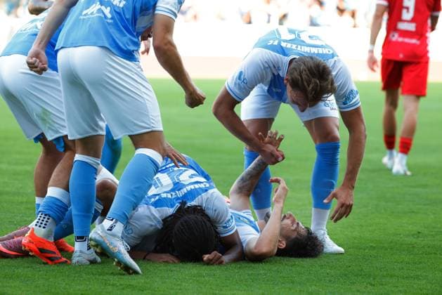 CFC vs. FSV Zwickau, August 4, 2026, Chemnitz, eins Stadium on Gellertstrasse, Sports, Soccer, Northeast Regional League 2026–2027, Matchday 3, CFC, CFC vs. FSV Zwickau Goal celebration at CFC Chemnitz, Saxony, Germany