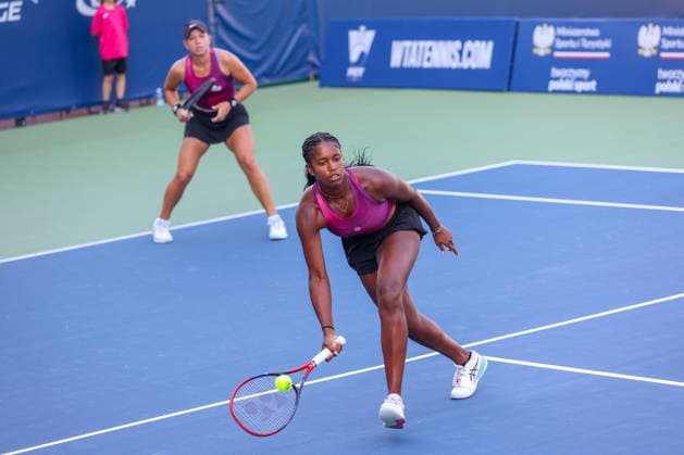WARSZAWA 04.08.2026 TURNIEJ WTA, Tennis Damen 125 WARSAW T-MOBILE POLISH OPEN - DEBEL CWIERCFINAL --- TENNIS TOURNAMENT WTA 125 WARSAW T-MOBILE POLISH OPEN - DOUBLES QUARTERFINAL MATCH WERONIKA FALKOWSKA ALANA SMITH FOT. ANNA KLEPACZKO FOTOPYK NEWSPIX.PL --- newspix.pl