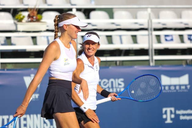 WARSZAWA 04.08.2026 TURNIEJ WTA, Tennis Damen 125 WARSAW T-MOBILE POLISH OPEN - DEBEL CWIERCFINAL --- TENNIS TOURNAMENT WTA 125 WARSAW T-MOBILE POLISH OPEN - DOUBLES QUARTERFINAL MATCH MARTYNA KUBKA ALICJA ROSOLSKA FOT. ANNA KLEPACZKO FOTOPYK NEWSPIX.PL --- newspix.pl