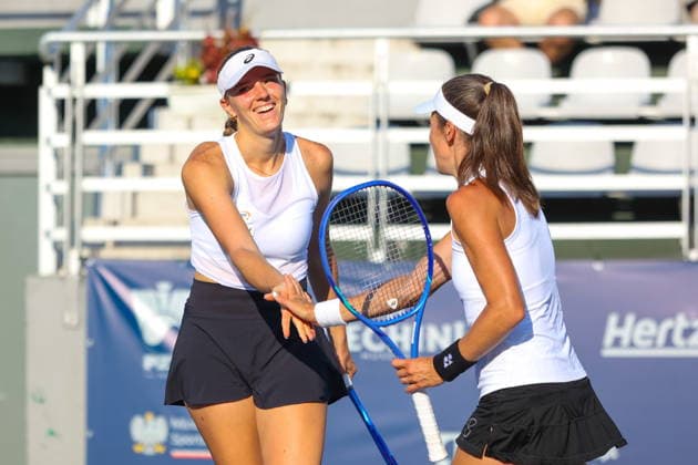WARSZAWA 04.08.2026 TURNIEJ WTA, Tennis Damen 125 WARSAW T-MOBILE POLISH OPEN - DEBEL CWIERCFINAL --- TENNIS TOURNAMENT WTA 125 WARSAW T-MOBILE POLISH OPEN - DOUBLES QUARTERFINAL MATCH MARTYNA KUBKA ALICJA ROSOLSKA FOT. ANNA KLEPACZKO FOTOPYK NEWSPIX.PL --- newspix.pl