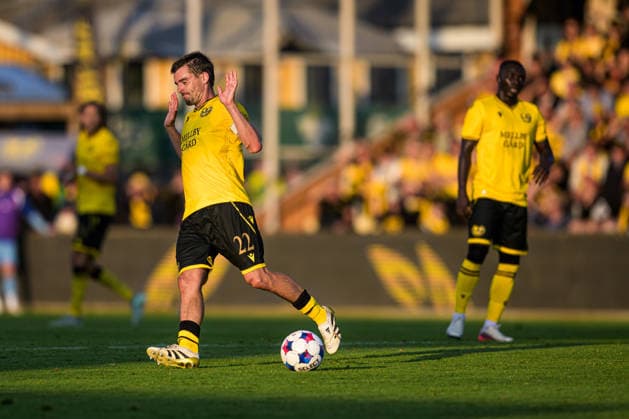 August 4, 2026: Jesper Gustavsson of Mjällby during the Champions League soccer qualifying match between Mjällby and Slovan Bratislava on August 4, 2026 in Hällevik. Photo by Christoffer Borg Mattisson, BILDBYRAN COP 261 CB0545 soccer football fotball UEFA Champions League Champions League Mjällby Slovan Bratislava bbeng  Copyright: CHRISTOFFERxBORGxMATTISSON BB260804CB114