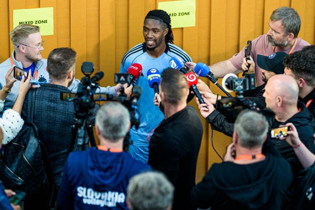 August 4, 2026: Alexej Maros of Slovan Bratislava after the Champions League soccer qualifying match between Mjällby and Slovan Bratislava on August 4, 2026 in Hällevik. Photo by Christoffer Borg Mattisson, BILDBYRAN COP 261 CB0545 soccer football UEFA Champions League Mjällby Slovan Bratislava bbeng  Copyright: CHRISTOFFERxBORGxMATTISSON BB260804CB131