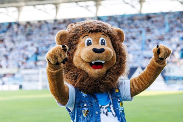 August 4, 2026, GER, Regionalliga Nord Ost, Matchday 3, 2026–2027 Season, Chemnitz, Chemnitzer FC vs. FSV Zwickau Malik, Chemnitzer FC mascot, Chemnitz Eins Stadium, An der Gellertstraße, Saxony, Germany Copyright: xnordphotoxGmbHx xTrienitzx