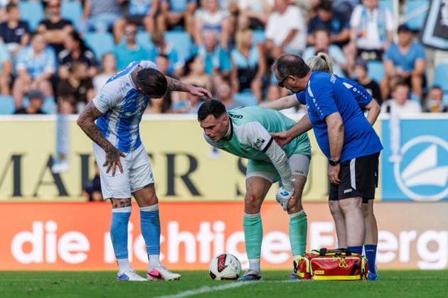 August 4, 2026, GER, Regionalliga Nord Ost, Matchday 3, 2026–2027 Season, Chemnitz, Chemnitzer FC vs. FSV Zwickau, David Richter, Chemnitzer FC 1, at Chemnitz Eins Stadium, An der Gellertstraße, Saxony, Germany Copyright: xnordphotoxGmbHx xTrienitzx