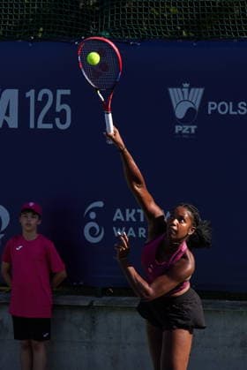 Warszawa 04.08.2026. Tennis. WTA, Tennis Damen 125 Warsaw T-Mobile Polish Open, day 3, Warsaw, Poland --- Tenis. Turniej WTA 125 Warsaw T-Mobile Polish Open, dzien 3, Warszawa Persons shown : Alana Smith (USA) Fot. Dominika Chmura Arena Akcji NEWSPIX.PL --- newspix.pl