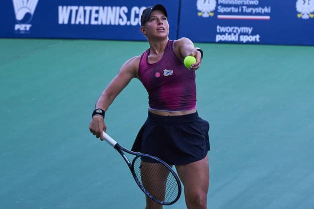 Warszawa 04.08.2026. Tennis. WTA, Tennis Damen 125 Warsaw T-Mobile Polish Open, day 3, Warsaw, Poland --- Tenis. Turniej WTA 125 Warsaw T-Mobile Polish Open, dzien 3, Warszawa Persons shown : Weronika Falkowska (POL) Fot. Dominika Chmura Arena Akcji NEWSPIX.PL --- newspix.pl
