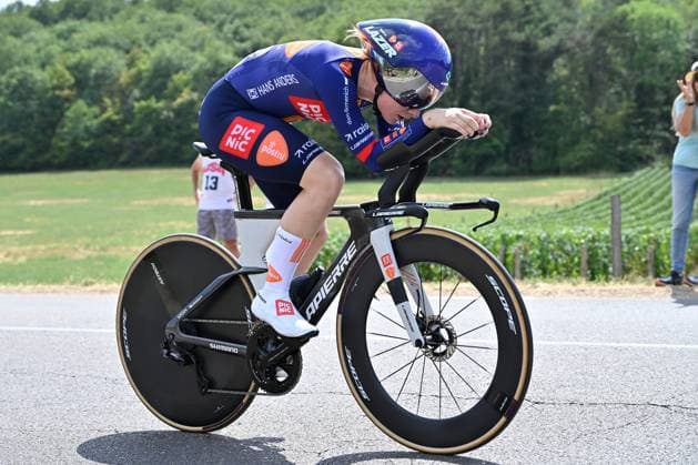 August 4, 2026, Lacets de Marsannay, France, Cycling, Tour de France Femmes, Stage 4, Individual Time Trial from Gevrey-Chambertin to Dijon, Mia Griffin, Team Picnic Post NL, Tour de France Femmes, Stage 4