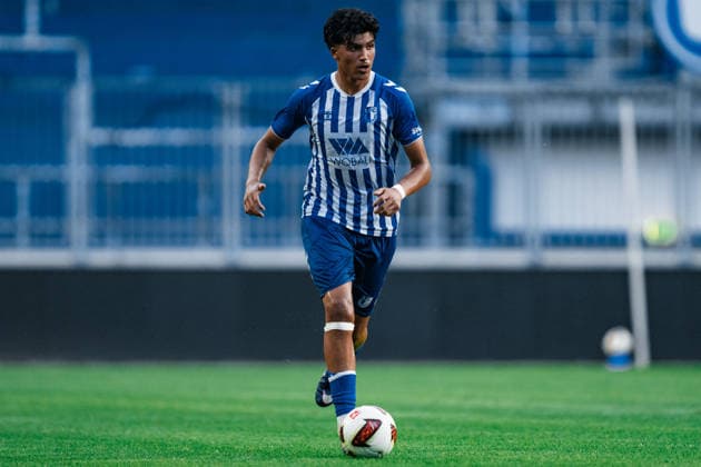 Germany Regional League Northeast 2026–2027, Matchday 3: 1 FC Magdeburg II vs. FSV 63 Luckenwalde, AVNET ARENA, Magdeburg; Batuhan Deliboyraz, 1 FC Magdeburg II, 5 on the ball Copyright: xTomxLauruschkatx