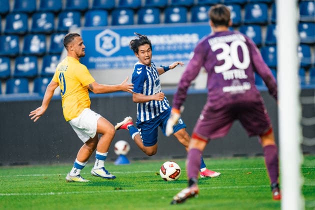 Germany Regional League Northeast 2026–2027, Matchday 3: 1 FC Magdeburg II vs. FSV 63 Luckenwalde, AVNET ARENA, Magdeburg, Doyoung Yoon, 1 FC Magdeburg II, 27 touches Copyright: xTomxLauruschkatx