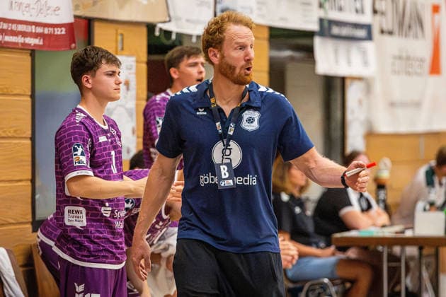 August 4, 2026, xovx, Lindencup Handball Tournament, HSG Wetzlar vs. TV Hüttenberg, Coach Stefan Kneer, TV Hüttenberg, Linden City Hall, Hesse, Germany, DE
