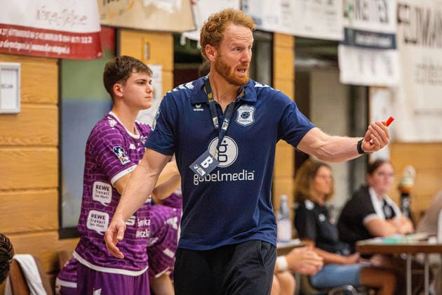 August 4, 2026, xovx, Lindencup Handball Tournament, HSG Wetzlar vs. TV Hüttenberg, Coach Stefan Kneer, TV Hüttenberg, Linden City Hall, Hesse, Germany, DE
