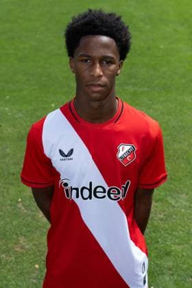 UTRECHT , 04-08-2026 , Sportcomplex Zoudenbalch , season 2026 2027 , season 2026 2027 , Dutch Keukenkampioen divisie , football , photocall Jong FC Utrecht , picture shows Jerayno Hunte photocall Jong Utrecht  x205461589x Copyright:
