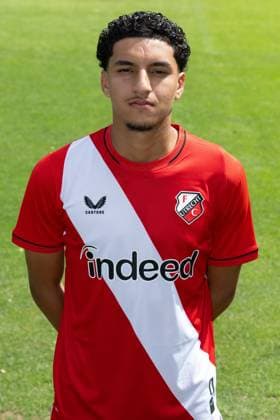 UTRECHT , 04-08-2026 , Sportcomplex Zoudenbalch , season 2026 2027 , season 2026 2027 , Dutch Keukenkampioen divisie , football , photocall Jong FC Utrecht , picture shows Massien Ghaddari photocall Jong Utrecht  x205461596x Copyright: