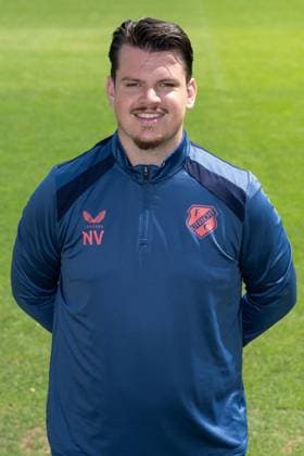 UTRECHT , 04-08-2026 , Sportcomplex Zoudenbalch , season 2026 2027 , season 2026 2027 , Dutch Keukenkampioen divisie , football , photocall Jong FC Utrecht , picture shows Nathan Voet photocall Jong Utrecht  x205461601x Copyright:
