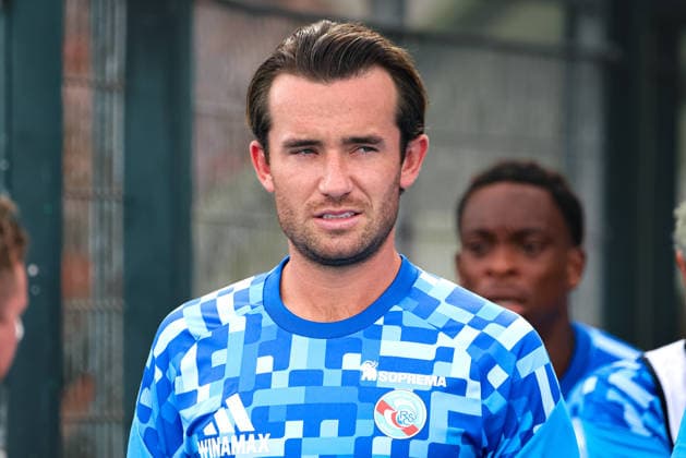 August 4, 2026, Soccer, Men s, Friendly, 2026–2027 Season, Racing Strasbourg vs. SV 07 Elversberg, Ben Chilwell, Racing Strasbourg, Haguenau, Parc des Sports de Haguenau, Grand Est, France, FRA Copyright: xSebastianxBachx