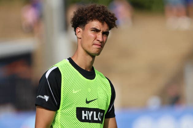 August 4, 2026, Soccer, Men s, Friendly Match, 2026–2027 Season, Racing Strasbourg vs. SV 07 Elversberg, Noah Darvich, SV 07 Elversberg, Haguenau, Parc des Sports de Haguenau, Grand Est, France, FRA Copyright: xSebastianxBachx
