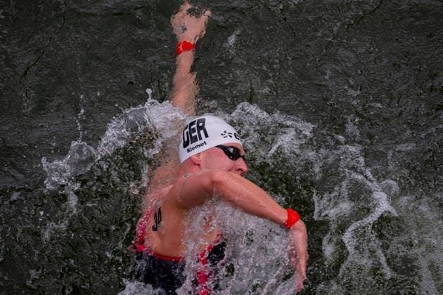 France, Paris, Centre Aquatique Olympique Metropole du Grand Paris, August 5, 2026, European Aquatics Championships – Artistic Swimming, Day 6, 5 km Open Water, Oliver Klemet of Germany, Photo by Eibner Pressefoto Tino Henschel, European Aquatics Championships – Artistic Swimming, Day 6, 5 km Open Water, Paris Copyright: xEibnerxPressefotox