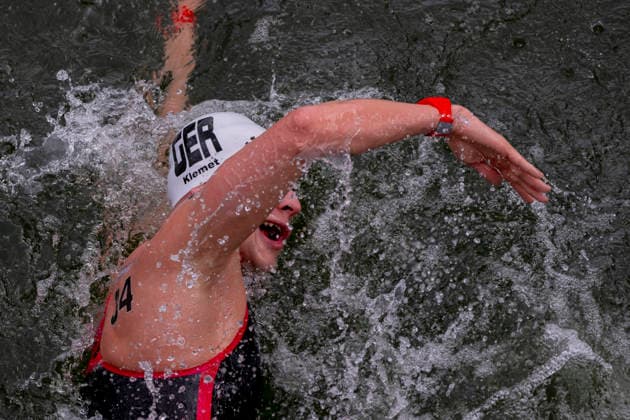 France, Paris, Centre Aquatique Olympique Metropole du Grand Paris, August 5, 2026, European Aquatics Championships – Artistic Swimming, Day 6, 5 km Open Water, Oliver Klemet of Germany, Photo by Eibner Pressefoto Tino Henschel, European Aquatics Championships – Artistic Swimming, Day 6, 5 km Open Water, Paris Copyright: xEibnerxPressefotox