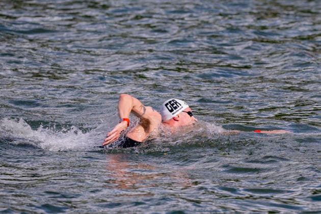France, Paris, Centre Aquatique Olympique Metropole du Grand Paris, August 5, 2026, European Aquatics Championships – Artistic Swimming, Day 6, 5 km Open Water, Florian Wellbrock of Germany, Photo by Eibner Pressefoto Tino Henschel, European Aquatics Championships – Artistic Swimming, Day 6, 5 km Open Water, Paris Copyright: xEibnerxPressefotox