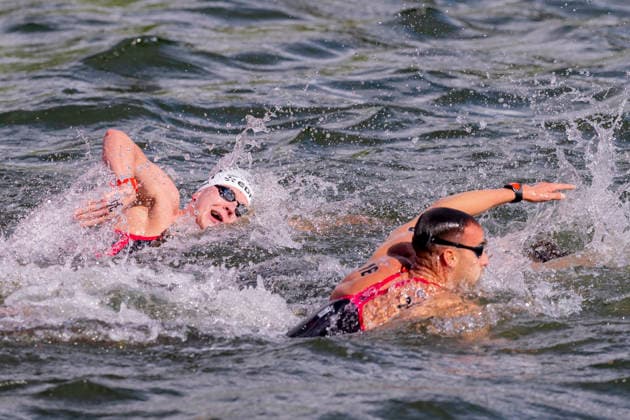 France, Paris, Centre Aquatique Olympique Metropole du Grand Paris, August 5, 2026, European Aquatics Championships – Artistic Swimming, Day 6, 5 km Open Water, Oliver Klemet of Germany, Photo by Eibner Pressefoto Tino Henschel, European Aquatics Championships – Artistic Swimming, Day 6, 5 km Open Water, Paris Copyright: xEibnerxPressefotox