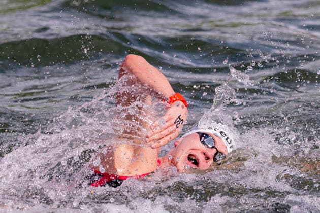 France, Paris, Centre Aquatique Olympique Metropole du Grand Paris, August 5, 2026, European Aquatics Championships – Artistic Swimming, Day 6, 5 km Open Water, Oliver Klemet of Germany, Photo by Eibner Pressefoto Tino Henschel, European Aquatics Championships – Artistic Swimming, Day 6, 5 km Open Water, Paris Copyright: xEibnerxPressefotox