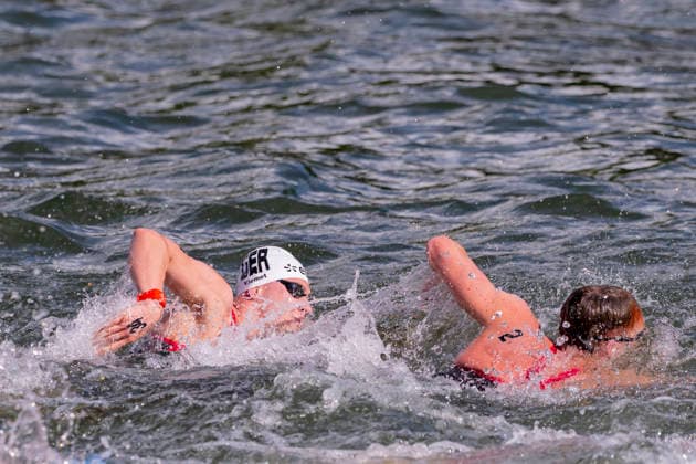 France, Paris, Centre Aquatique Olympique Metropole du Grand Paris, August 5, 2026, European Aquatics Championships – Artistic Swimming, Day 6, 5 km Open Water, Oliver Klemet of Germany, Photo by Eibner Pressefoto Tino Henschel, European Aquatics Championships – Artistic Swimming, Day 6, 5 km Open Water, Paris Copyright: xEibnerxPressefotox