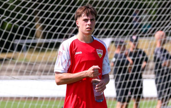 August 5, 2026, Germany, Grassau, Bundesliga, 2026–2027 season, VfB Stuttgart training camp, Leo Sauer