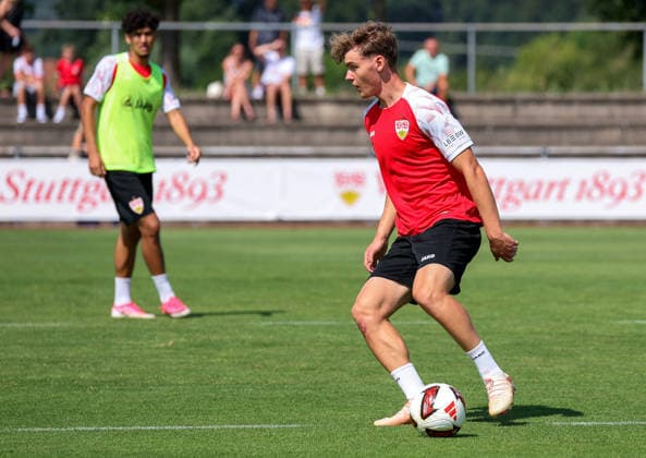 August 5, 2026, Germany, Grassau, Bundesliga, 2026–2027 season, VfB Stuttgart training camp, Yanik Spalt