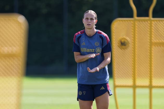 Klara Buehl, FC Bayern Munich, 17, GER, FC Bayern Munich Women s Training, Soccer, Google Pixel Women s Bundesliga, 2026–2027 Season, August 5, 2026, GER, FC Bayern Munich Women s Training, Soccer, Google Pixel Women s Bundesliga, 2026–2027 Season, August 5, 2026, Munich Copyright: xEibner-Pressefoto JennixMaulx EP_JML