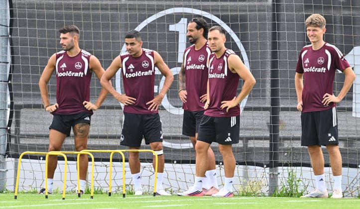 August 5, 2026 Soccer 2 Bundesliga 2026–2027 Season 1 FC Nuremberg FCN Club Training Sports Photo Zink xwoxzix Alexios Kalogeropoulos 4, 1 FC Nuremberg FCN Ioannis Masouras 21, 1 FC Nuremberg FCN Adriano Grimaldi 39, 1 FC Nuremberg FCN Julian Justvan 10, 1 FC Nuremberg FCN Kristian Mandic 36, 1 FC Nuremberg FCN