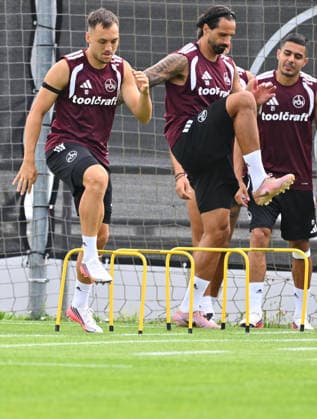 August 5, 2026 Soccer 2 Bundesliga 2026–2027 Season 1 FC Nuremberg FCN Club Training Sports Photo Zink xwoxzix Julian Justvan 10, 1 FC Nuremberg FCN Adriano Grimaldi 39, 1 FC Nuremberg FCN