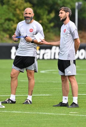 August 5, 2026 Soccer 2 Bundesliga 2026–2027 Season 1. FC Nürnberg Nuremberg FCN Club Training Sports Photo Zink xwoxzix Javier Pinola Assistant Coach 1. FC Nürnberg FCN Matthias Kreutzer Assistant Coach 1. FC Nürnberg FCN