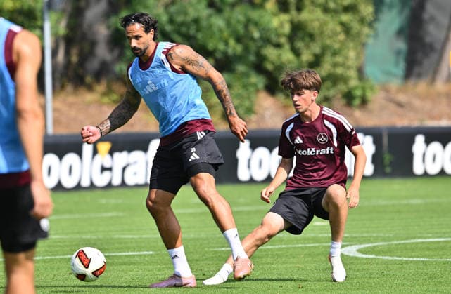 August 5, 2026 Soccer 2 Bundesliga 2026–2027 Season 1 FC Nuremberg FCN Club Training Sports Photo Zink xwoxzix Adriano Grimaldi 39, 1 FC Nuremberg FCN Marc Kornwachs Barjuan 35, 1 FC Nuremberg FCN