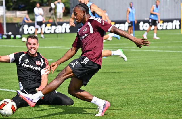 August 5, 2026 Soccer 2 Bundesliga 2026–2027 Season 1 FC Nuremberg FCN Club Training Sports Photo Zink xwoxzix Christian Mathenia 26, 1 FC Nuremberg FCN Mohamed Ali Zoma 23, 1 FC Nuremberg FCN