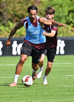 August 5, 2026 Soccer 2 Bundesliga 2026–2027 Season 1 FC Nuremberg FCN Club Training Sports Photo Zink xwoxzix Adriano Grimaldi 39, 1 FC Nuremberg FCN in front of Marc Kornwachs Barjuan 35, 1 FC Nuremberg FCN