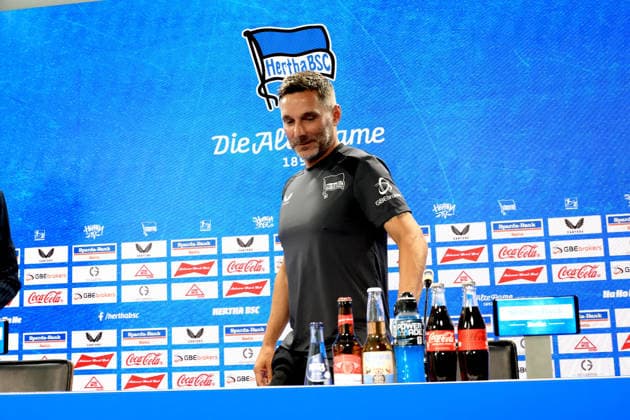 August 5, 2026, Germany, Soccer, 2. Bundesliga, 2026–2027 Season, Sportforum, Hertha BSC, Press Conference with Head Coach Stefan Leitl, Hertha BSC Berlin, 2nd Division, DFB and DFL regulations prohibit any use of photographs as image sequences and or quasi-video, Berlin Sportforum, Berlin, Germany Copyright: xNordphotox xEnglerx