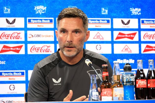 August 5, 2026, Germany, Soccer, 2. Bundesliga, 2026–2027 Season, Sportforum, Hertha BSC, Press Conference with Head Coach Stefan Leitl, Hertha BSC Berlin, 2nd Division, DFB and DFL regulations prohibit any use of photographs as image sequences and or quasi-video, Berlin Sportforum, Berlin, Germany Copyright: xNordphotox xEnglerx