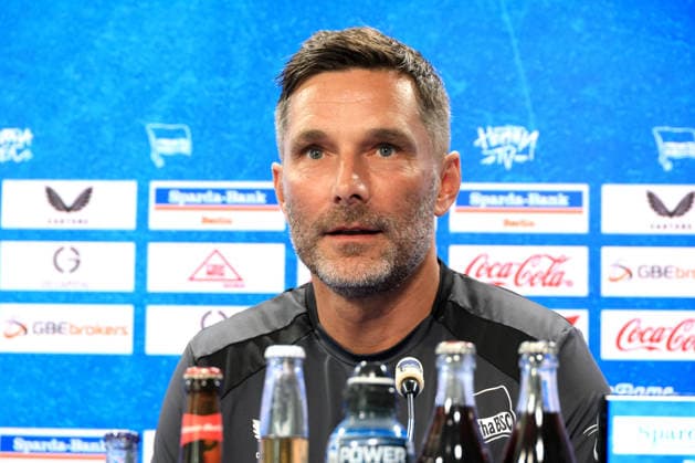August 5, 2026, Germany, Soccer, 2. Bundesliga, 2026–2027 Season, Sportforum, Hertha BSC, Press Conference with Head Coach Stefan Leitl, Hertha BSC Berlin, 2nd Division, DFB and DFL regulations prohibit any use of photographs as image sequences and or quasi-video, Berlin Sportforum, Berlin, Germany Copyright: xNordphotox xEnglerx