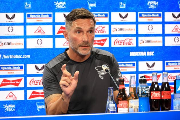 August 5, 2026, Germany, Soccer, 2. Bundesliga, 2026–2027 Season, Sportforum, Hertha BSC, Press Conference with Head Coach Stefan Leitl, Hertha BSC Berlin, 2nd Division, DFB and DFL regulations prohibit any use of photographs as image sequences and or quasi-video, Berlin Sportforum, Berlin, Germany Copyright: xNordphotox xEnglerx