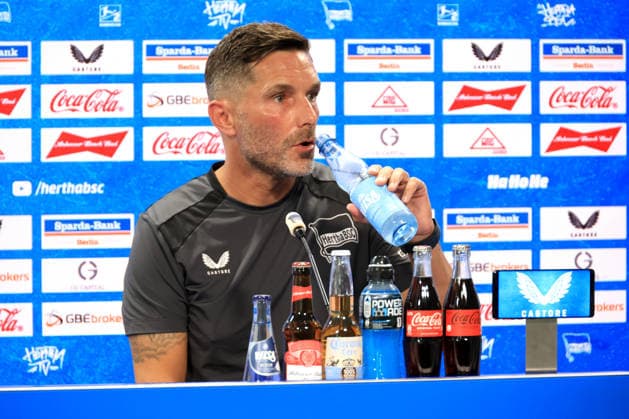 August 5, 2026, Germany, Soccer, 2. Bundesliga, 2026–2027 Season, Sportforum, Hertha BSC, Press Conference with Head Coach Stefan Leitl, Hertha BSC Berlin, 2nd Division, DFB and DFL regulations prohibit any use of photographs as image sequences and or quasi-video, Berlin Sportforum, Berlin, Germany Copyright: xNordphotox xEnglerx